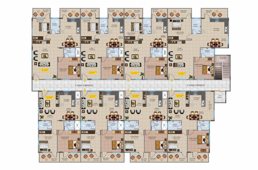 2nd & 3rd Floor Plan